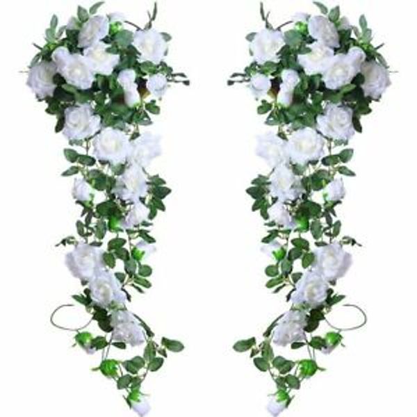 

2020 новое моделирование розовая лоза свадебная арка поддельные цветочные украшения виноградная гирлянда шелковый цветок виноградная лоза пл