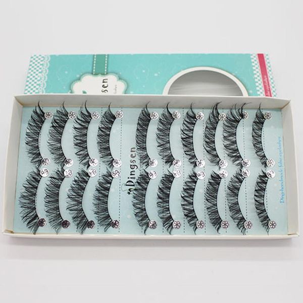 

1 set gorgeous soft 3d long cross false eyelashes handmade soft eye lashes extension makeup cosmetic tools
