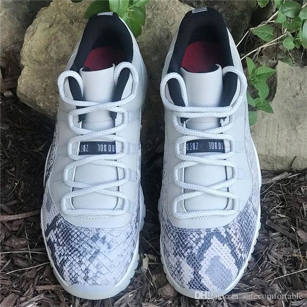 

authentic low 11s light bone snakeskin cd6846-002 white 11sjordon 11 xi mens basketball shoes sports sneakers real carbon fiber with box