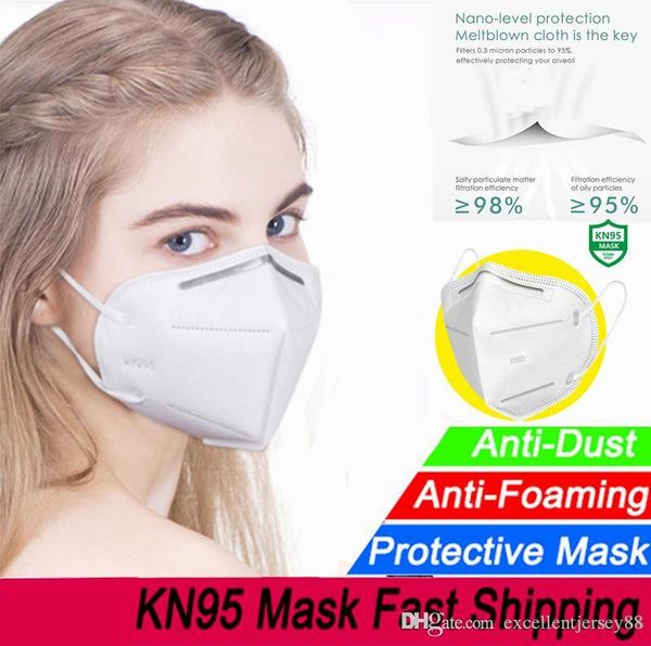 

dhl kn95 mask protective anti-dust masks mouth face mask protection 95% filtration individual packs in stock