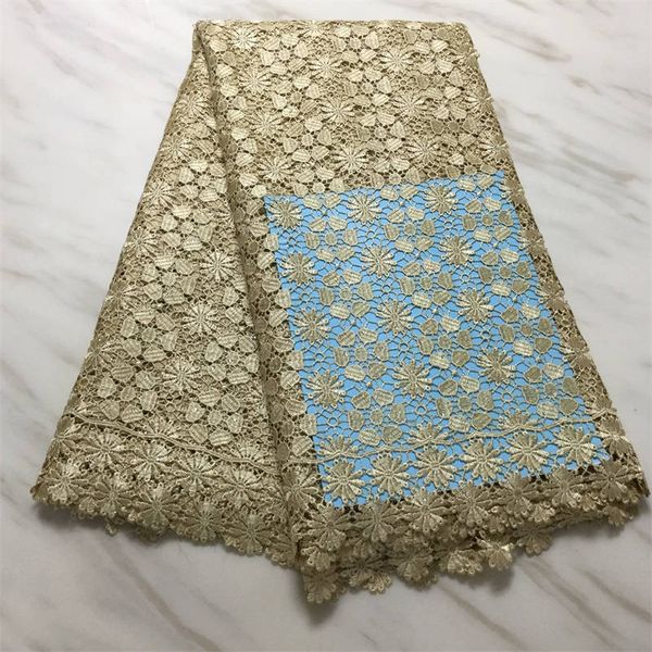 

floral embroidery french tulle lace fabric for wedding dress diy sewing water-soluble cotton africa nigeria lace fabric, Black;white