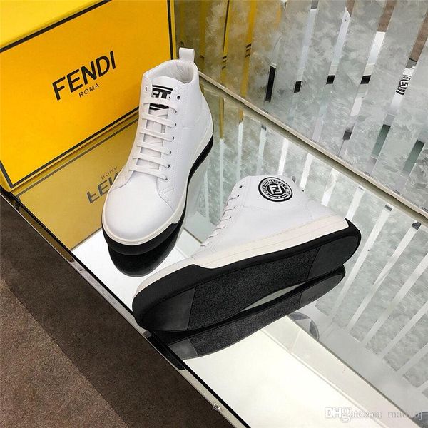

20wn soild men canvas shoes korean models lace up high canvas shoes men's flat pu leather shoes yetc4, Black