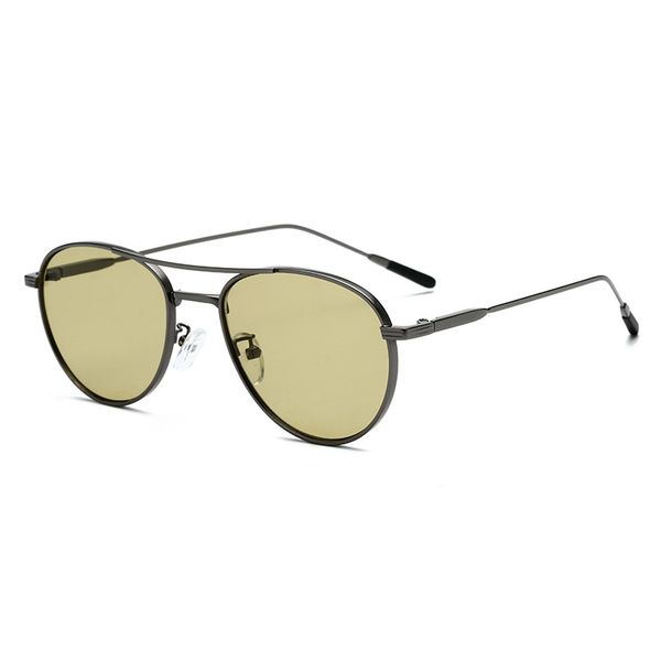 

suertree vintage poilt sunglasses women men metal eyewear double brige bridge fashion shades uv400 oculos gafas de sol 19012, White;black