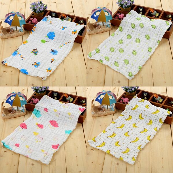 

straight cotton high-density bubble printing children's soft gauze baby face towel wash absorbent children's towel