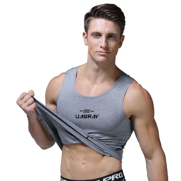 

quick dry sport tank men singlet bodybuilding vest workout shirts exercise t shirt basketball run tanks stringers gym pro, Black;blue