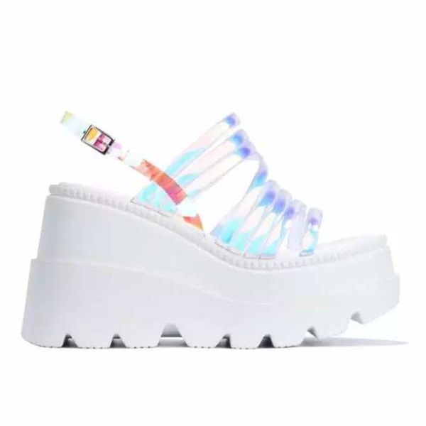 

big size 35-43 ins fashion women platform sandals open toe buckle strappy brand sandals women summer shoes woman, Black