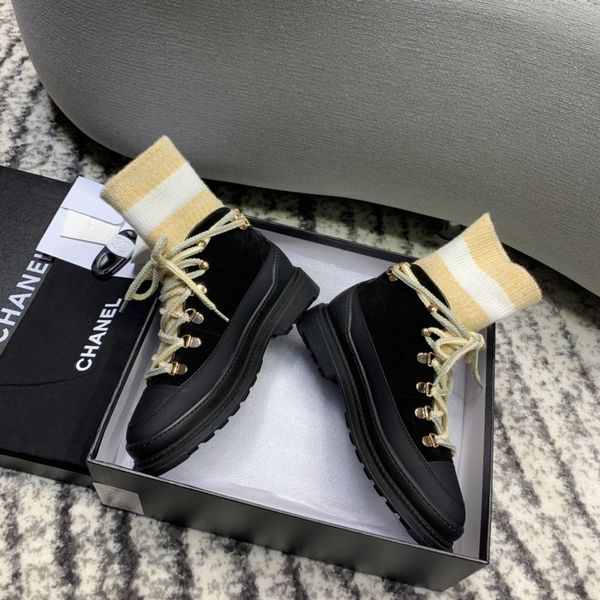 

fast delivery new luxury women's casual shoes fashion brand shoes autumn and winter socks women's boots holiday gifts platform, Black