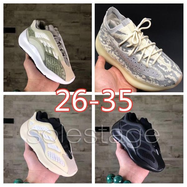 

2020 Детей Земля Чужеродного Azeal Alvah Дети 700V3 кроссовок высокой моды Qaulity Мальчиков Девочка Черного Белые кроссовки дизайнер V3 Повседневная обувь