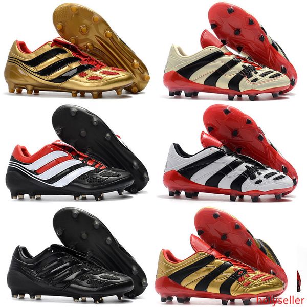 

2019 new soccer boots predator accelerator electricity fg classic football boots soccer cleats size us6.5-us12