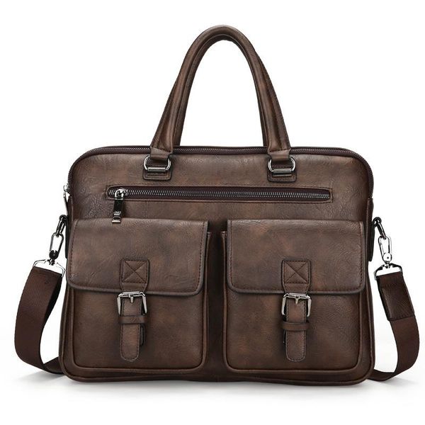 

computer lapbag business computer handbags portable zipper shoulder lapshoulder bag black waterproof office portable bag new