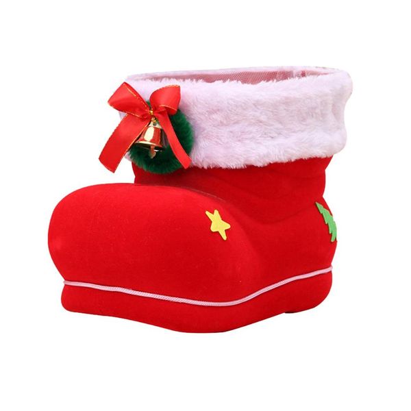 

new christmas decorations gifts christmas candy boots creative decorations extra large flocking boots