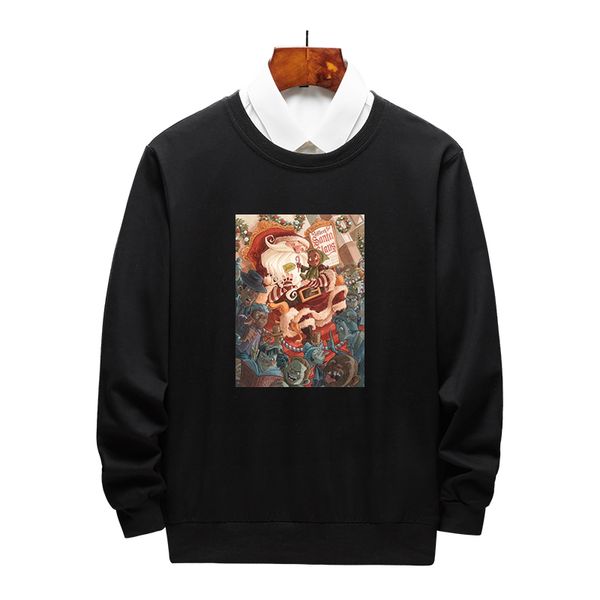 

men & women designer hoodie with cartoon printed fashion diy hoodies for men and women autumn winter sweatshirt clothing, Black