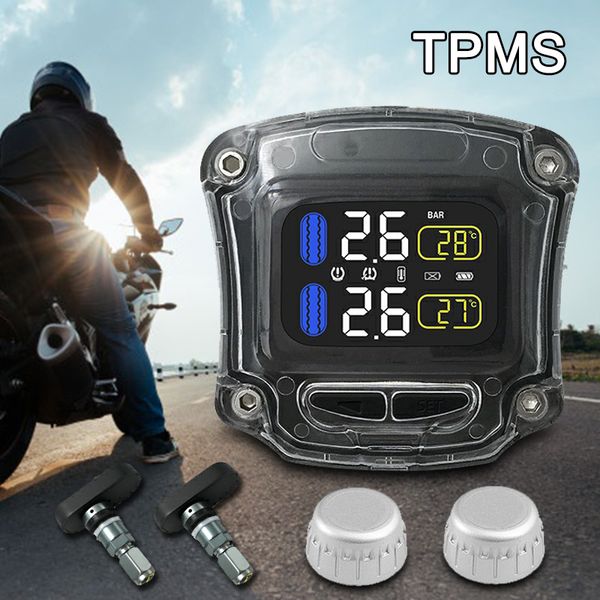 

motorcycle tire pressure monitoring system tpms with 2 sensor for motor bike b88