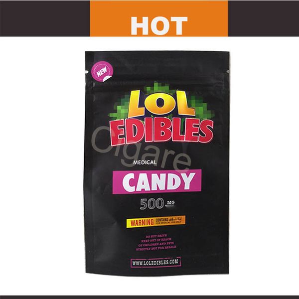 

HASHTAG HONEY lol edibles packaging Medicated 500mg LOL Edibles bag Candy Bag packaging Hashtag Honey Candy bag White runtz PINK