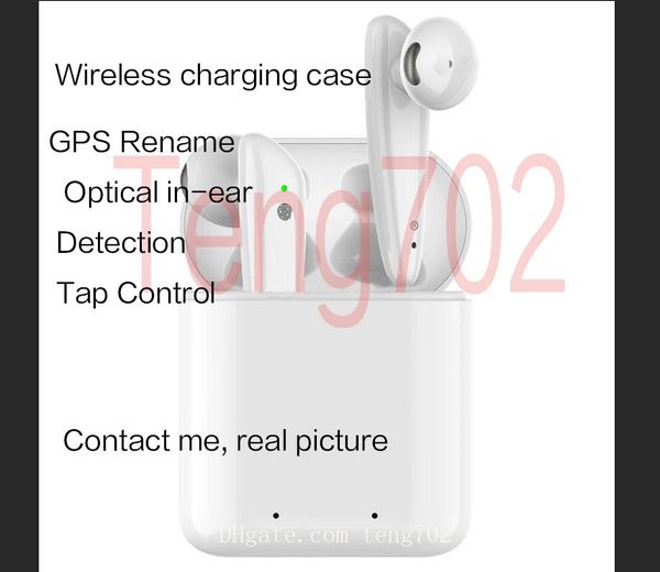 

gps rename ap2 ap3 tws bluetooth earphone earbuds h1 chip headphones wireless charging case optical detection pods pk air 2 3 pro i12