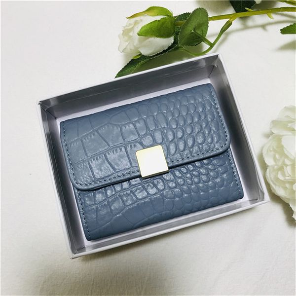 

genuine leather wallet solid color carroll package ma'am cowhide doka position lovely small and exquisite concise ultrathin will capaci, Red;black
