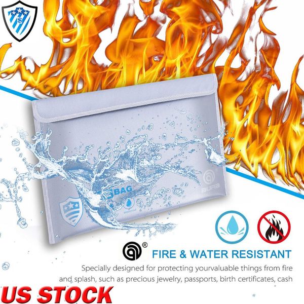 

fireproof fire resistant document bag protection envelope pouch fr file passport protection cash safety envelope pouch