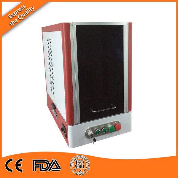 

20w 30w 50w class 1 protective enclosure fiber laser marking machine by dhl fast shipping