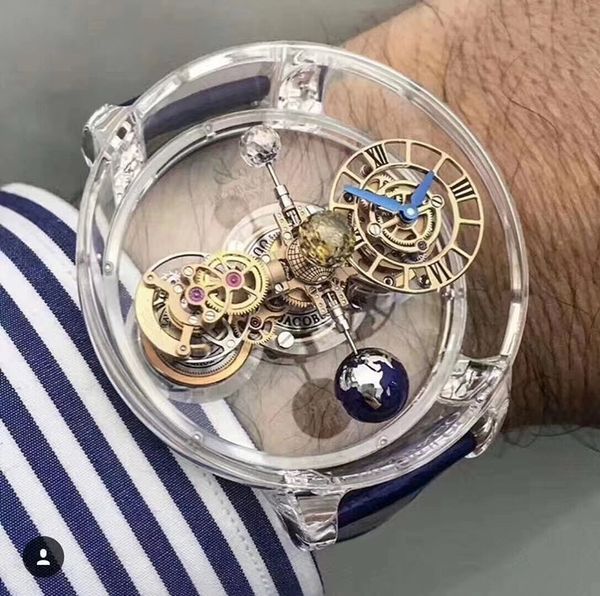 

2019 new luxury brand 42mm 13mm 904l men mechanical tainle teel automatic movement watche full drilling watch wri twatche