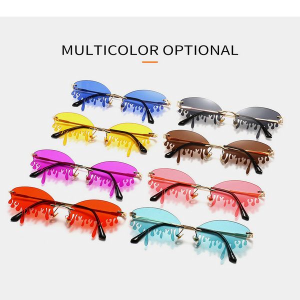 

red stage catwalk слезы sunglasses 020 новые rimless солнцезащитные очки женщины марка сценографом показать сто башни tears моды вс agvg swe