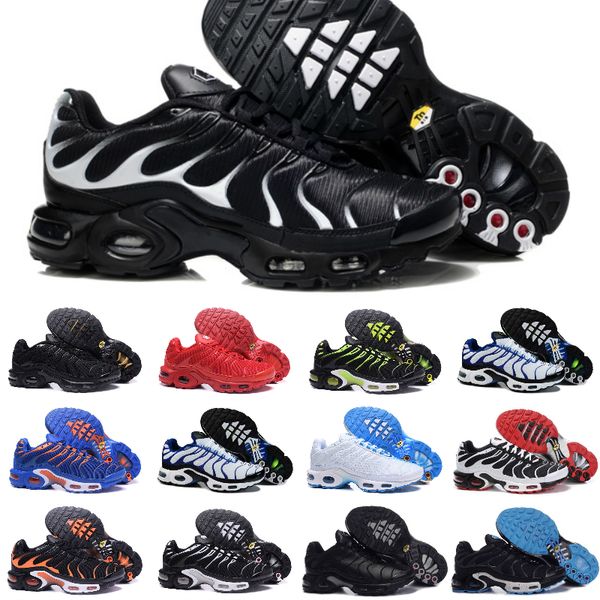 

wholesale 2020 tn mens shoes new black white red air tn plus ultra sports shoes classic tns requin trainer walk casual sports shoes