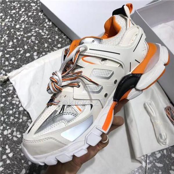 

paris 17fw fashion lux designer dad shoes triple s men women casual shoes track 3.0 sneakers espadrilles chaussures de sport pour hommes c01, Black