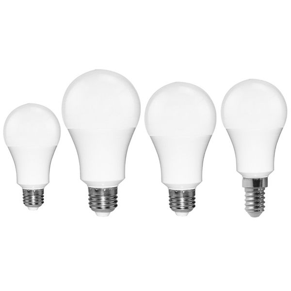 Lâmpada LED E27 Luz plástico tampa de alumínio de 270 graus Globe Light Bulb 3W / 5W / 7W / 9W / 12W branco quente / frio Branco