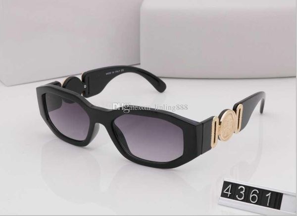 

4361 medusa brand designer sunglasses wood glasses for men women fashion buffalo sunglasses clear brown lens wooden frame, White;black