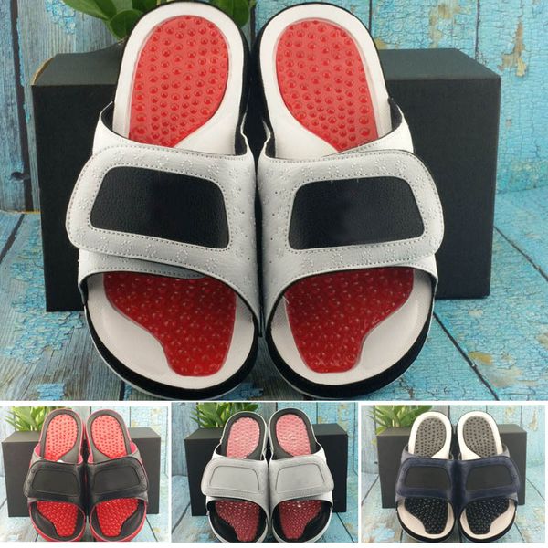 

2020 wholesale xii 13s flint designer beach for men's basketball sandal basketball slipper, Black