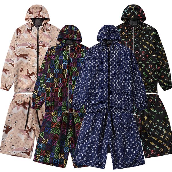 

men running tracksuit sweat suits see autumn mens hooded tracksuits jogger suits pants sets sporting suit print men hooded sportswear, Gray