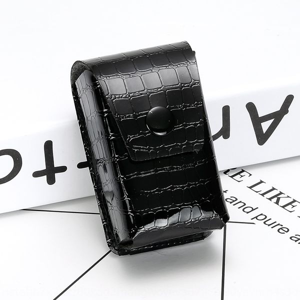 

classic multi-style portable folding leather box presbyopic presbyopic glasses case personalized wear belt glasses case