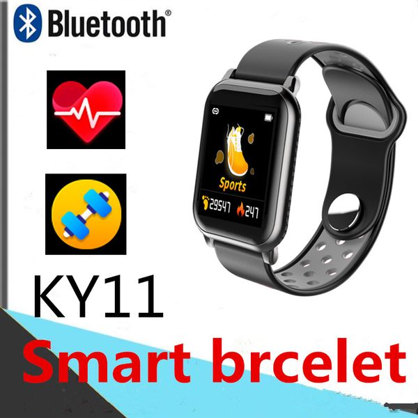 

KY11 Умный браслет Спортивные часы Фитнес Tracker сердечного ритма Контроль артериаль