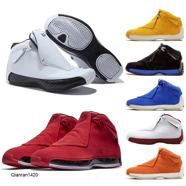 

jumpman 18s basketball shoes for men toro bred defining moments og asg black royal black white blue mens trainers sneakers