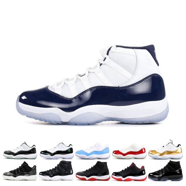 

Platinum Tint High Concord 45 11s Mens Basketball Shoes 11 women Prom Night Legend Blue Bred Cap and Gown Sports Sneakers Trainers US 5.5-13