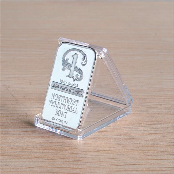 

1 oz bmerican silver bar northwest territorial silver bar no magnetism mirror effect crafts