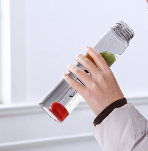 

пластиковые pc strasght бутылки для воды портативный бутылки воды сок бутылки на заказ логотип 6 цветов 401-500ml gif r6434