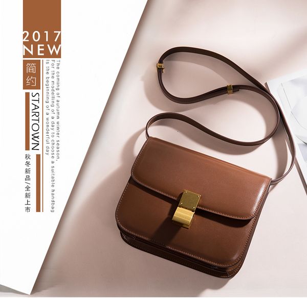 

concise single shoulder messenger small bag small square woman