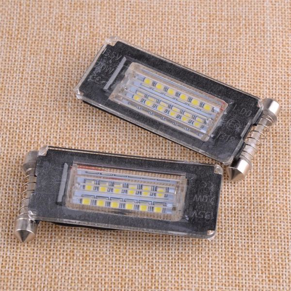 

citall car 2pcs error white 18 led license plate light for mini cooper r56 r57 r58 r59 2006 - 2009 2010 2011 2012 2013 2014