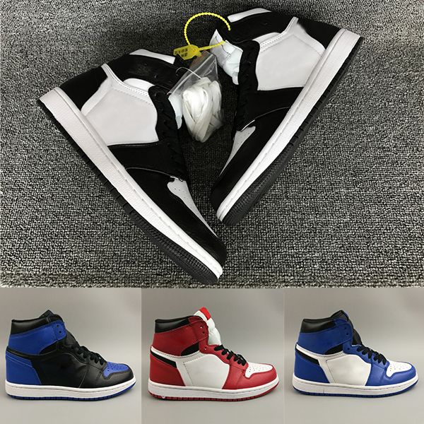 

Nike Air Jordan 1 Banned AJ1 Toe Banned Game Королевские баскетбольные кроссовки для мужчин 1s Top 3 Shatte