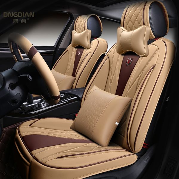 

universal car accessories seat covers for sedan super pu leather adjuatable five seats full surrounded covers for suv d20 d30