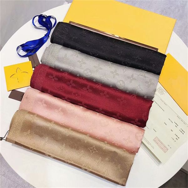 

2020 new spring and summer new shiny silk scarves silk scarves fashion scarves ing, Blue;gray