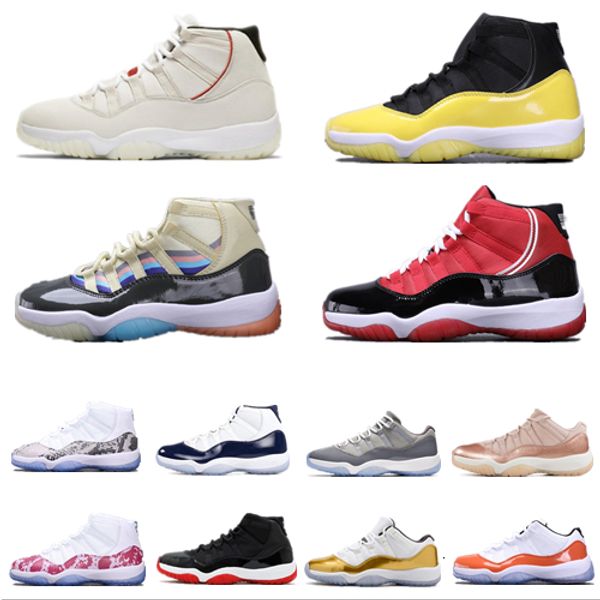 

11s платина оттенок concord 45 mens basketball обувь 11 шапочке и мантии blackout stingray gym red полночь navy бред космические джемы спорт