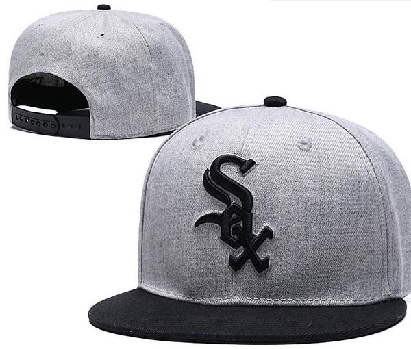 

2019 лучшее качество Snapback White Sox Hat Chicago Cap Регулируемые бейсболки Snapbacks Strapback Golf Casquette