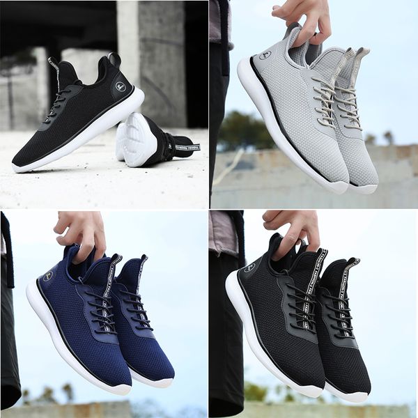

running shoes for men triple black white grey navy blue mens trainers sports sneakers homemade brand made in china size 3944, White;red