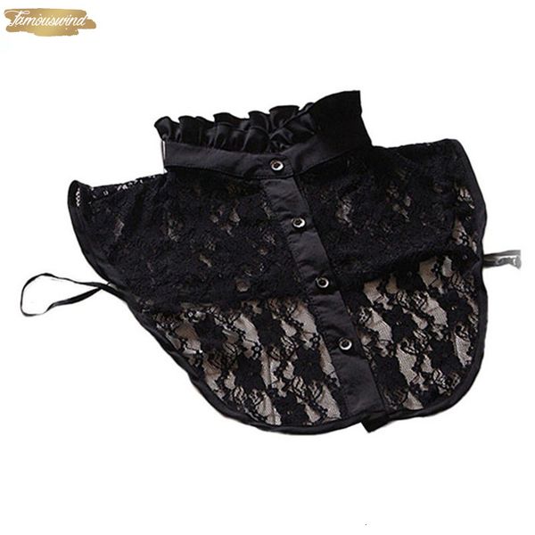 

blouse women lace hook flower fake vintage shirt collar choker collar for women drop shipping, White
