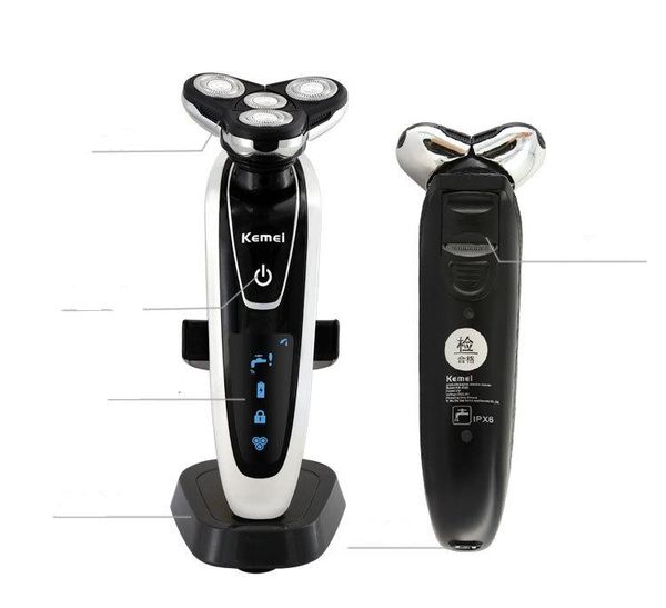 

washable electric shaver beard trimmer men razor shaving cutter head haircut man mustache 3d floating facial hair shave clipper