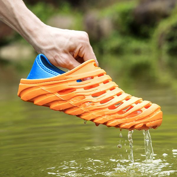 

original garden flip flops band quick drying water shoes men jelly sport summer beach aqua slipper outdoor sandals work shoes