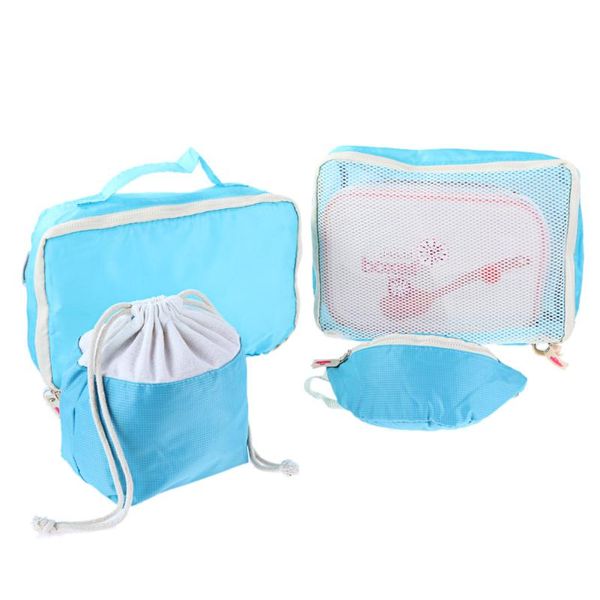 

4pcs/set portable mother infant travel package bag waterproof storage bag