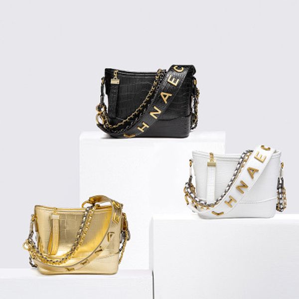 

женская сумка конструктора класса люкс верхнего качества крокодил pattern широкий плечевой ремень малый fragrance ветер messengerbag цепи wa