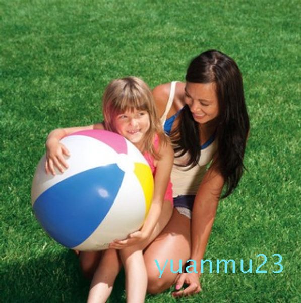 Großhandels-Gummiball-Spielzeug für Baby-Strand-Pool-Spielball im Freien aufblasbare Kinder weiche Lernspielzeuge PVC-weiches Wasser für Kinder